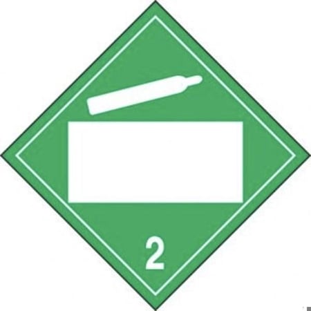 Accuform BLANK DOT PLACARD HAZARD CLASS 2 MPL4DG2AVP25 MPL4DG2AVP25